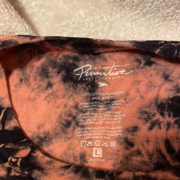 Primitive Pink & Black Tie Dye Shirt - Picture 3 of 5